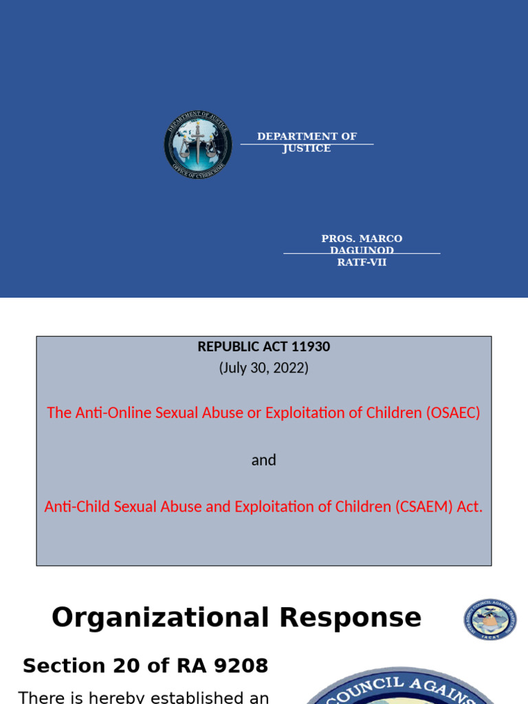 RA 11930 by DOJ - Edited | PDF
