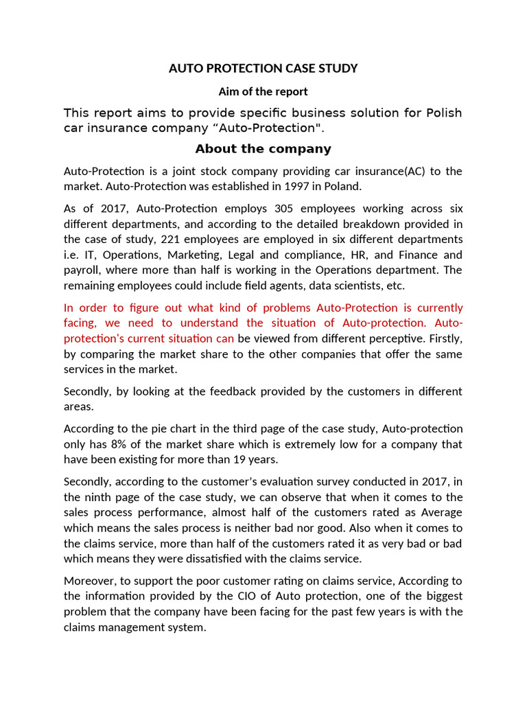 Insurance App Case Study Solution | PDF | Insurance | Business