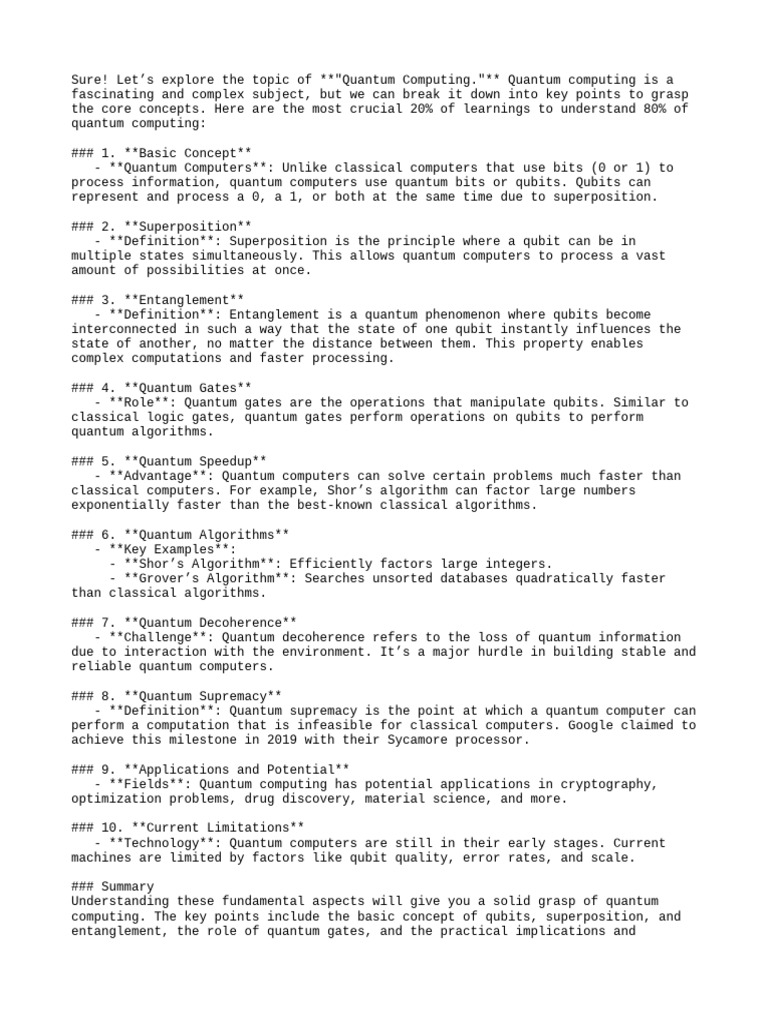 Quantum Computing Pdf