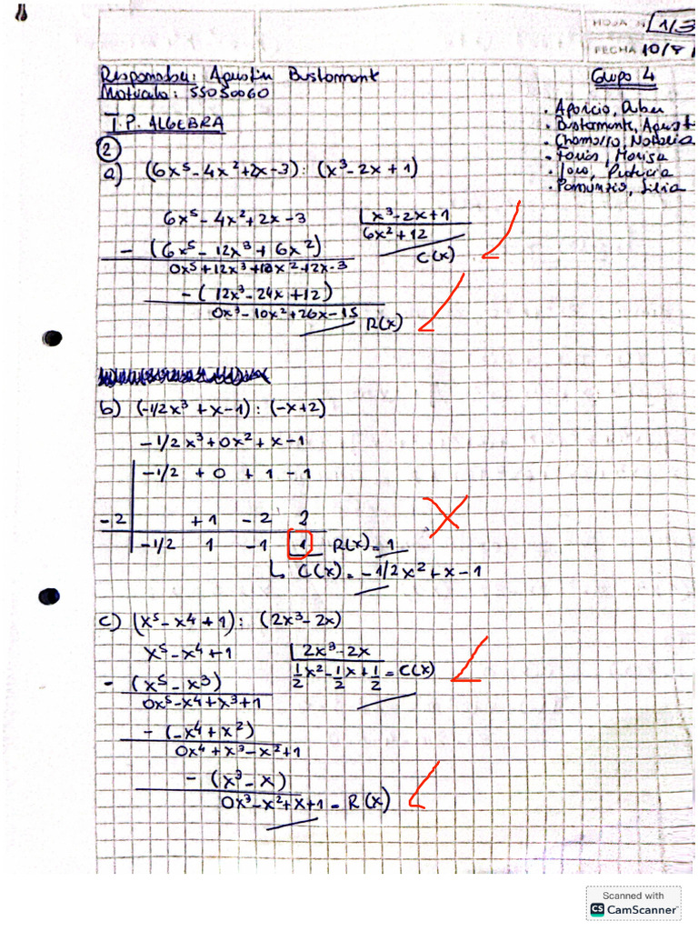TP+Algebra+ Grupo+4 PDF | PDF