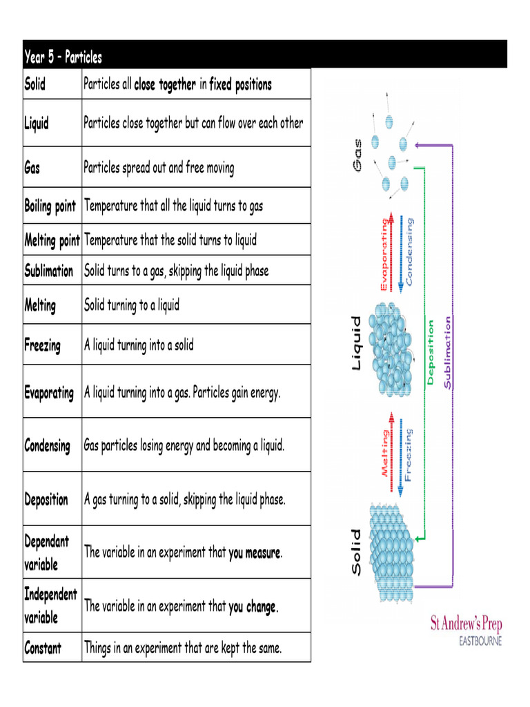 Knowledge Organiser - Particles | PDF