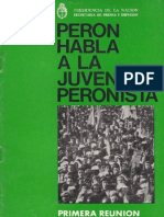 Peron Habla A La Juventud Peronista