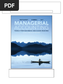 Solutions For Managerial Accounting Tools For Business Decision-Making Canadian Edition 6th CA Edition by Weygandt