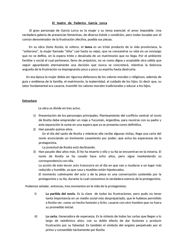 El Teatro De Federico Garcia Lorca 3 Pdf