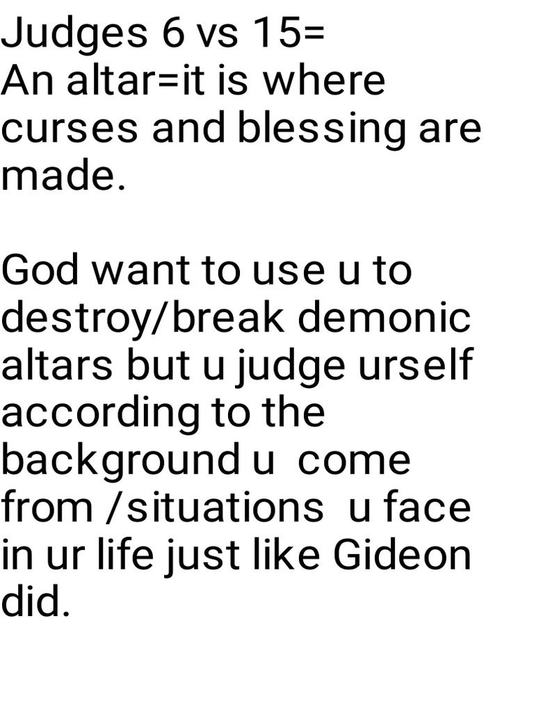 Destroying Demonic Altars Pdf