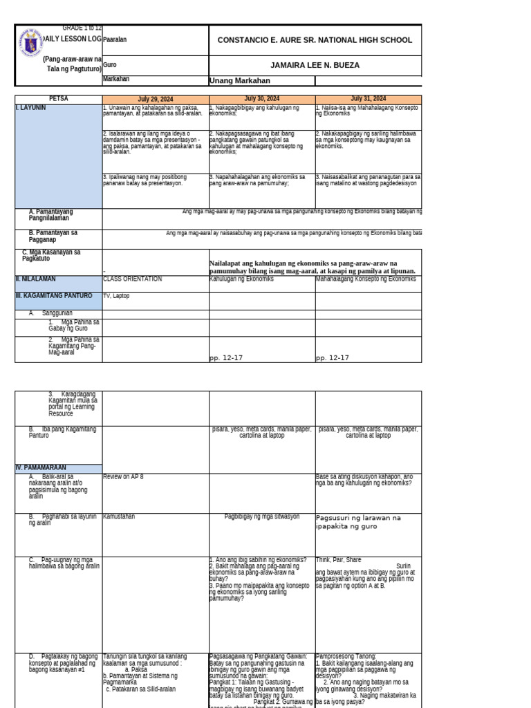 Q1 Week 1 | PDF