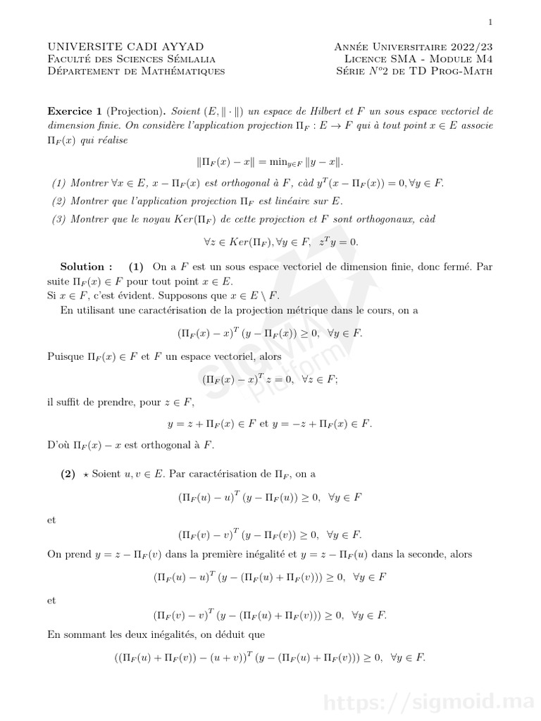 TD 2 + Correction | PDF