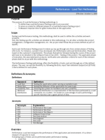 Performance - Load Test Methodology