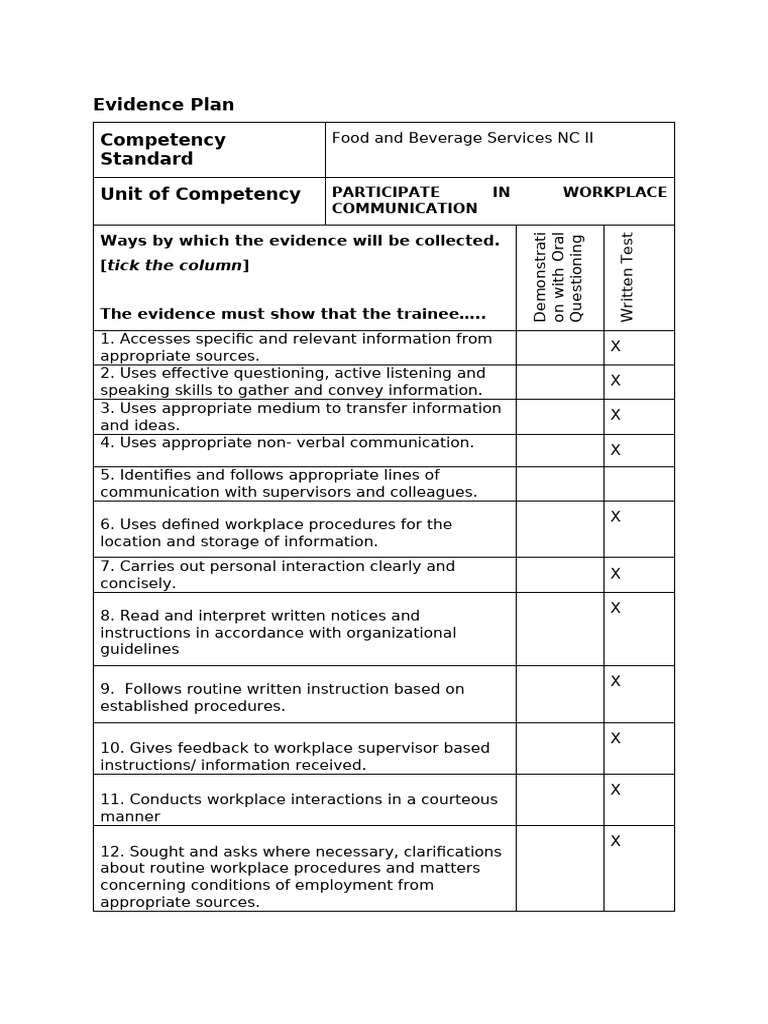 Evidence plan basic pdf