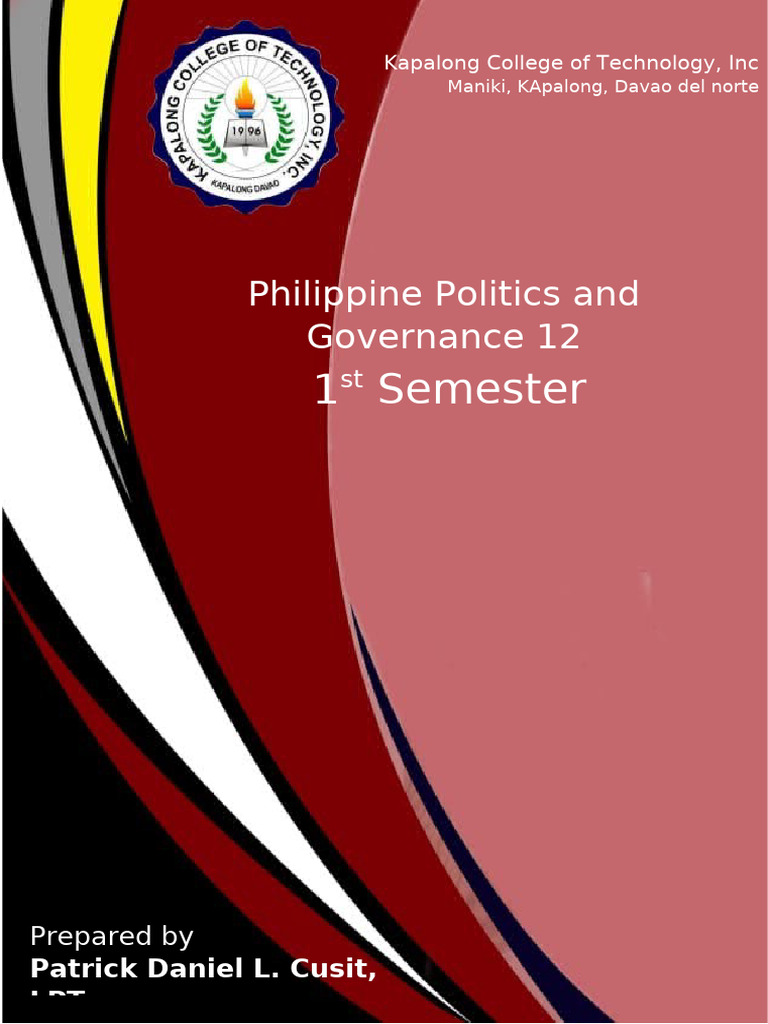 Understanding Philippine Politics & Governance | PDF | Power (Social ...