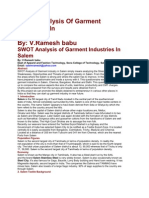 SWOT Analysis of Garment Industries in