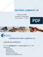 Adhesivos para Laminacion Agosto 2010