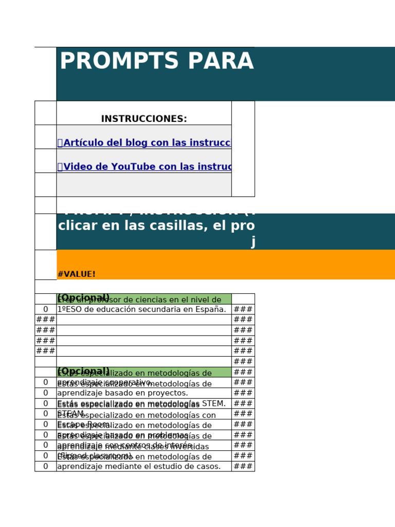 Copia de Plantilla-Generador Prompts para UD-ChatGPT | PDF | Sistema ...