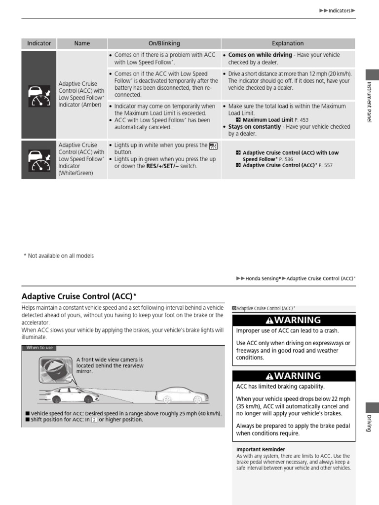 2022 Civic 4D Adaptive Cruise Control | PDF