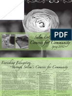 Salem College Courses for Community - Spring 2012