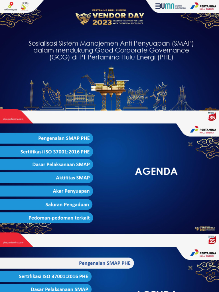 Vendor Day 2023 - Sistem Manajemen Anti Penyuapan (SMAP) | PDF