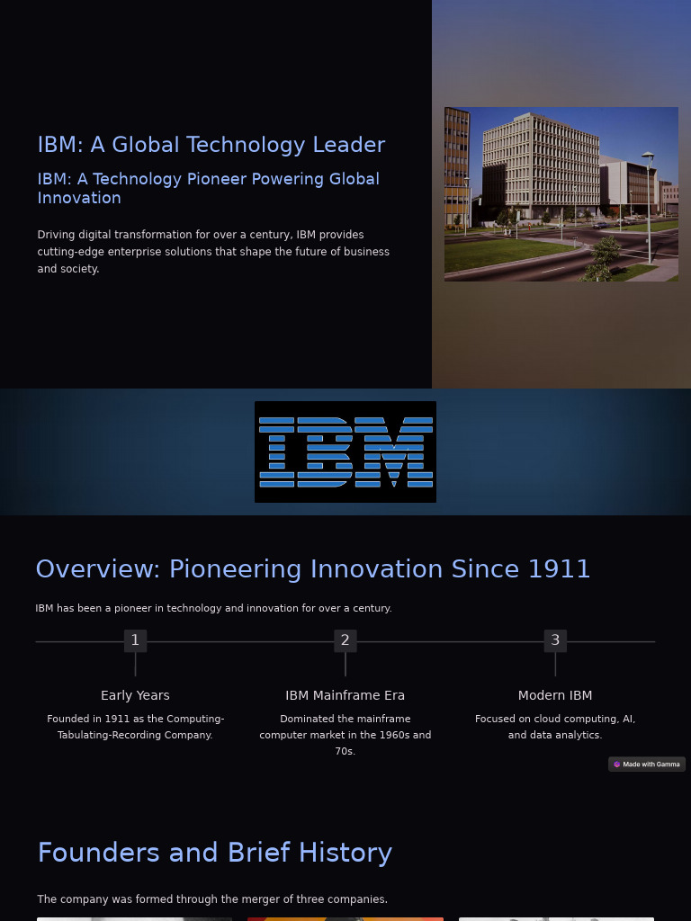 IBM A Global Technology Leader | PDF