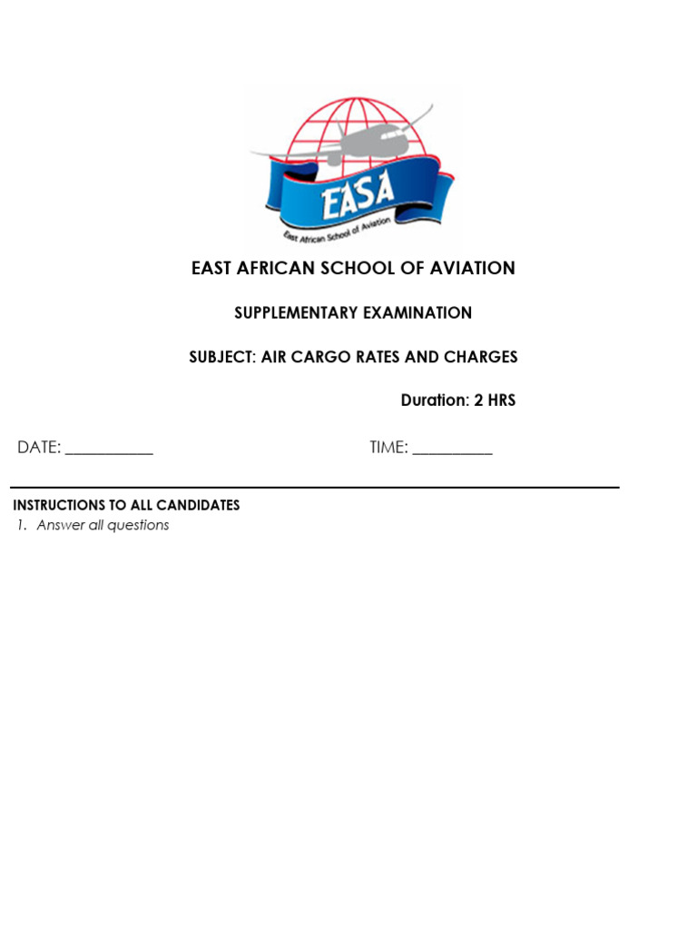 Air Cargo Rates and Charges 1 | PDF