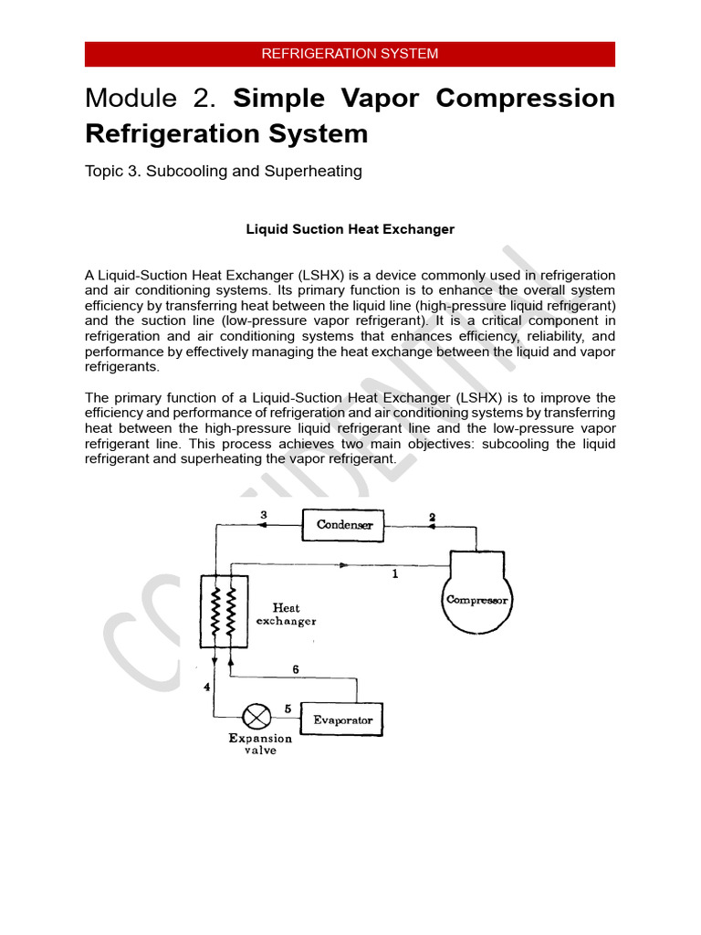 Vapor Compression Refrigeration System | PDF
