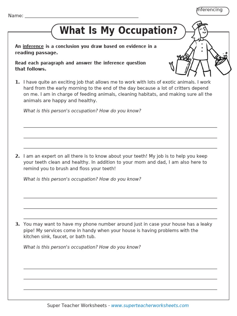 What Is My Occupation Example