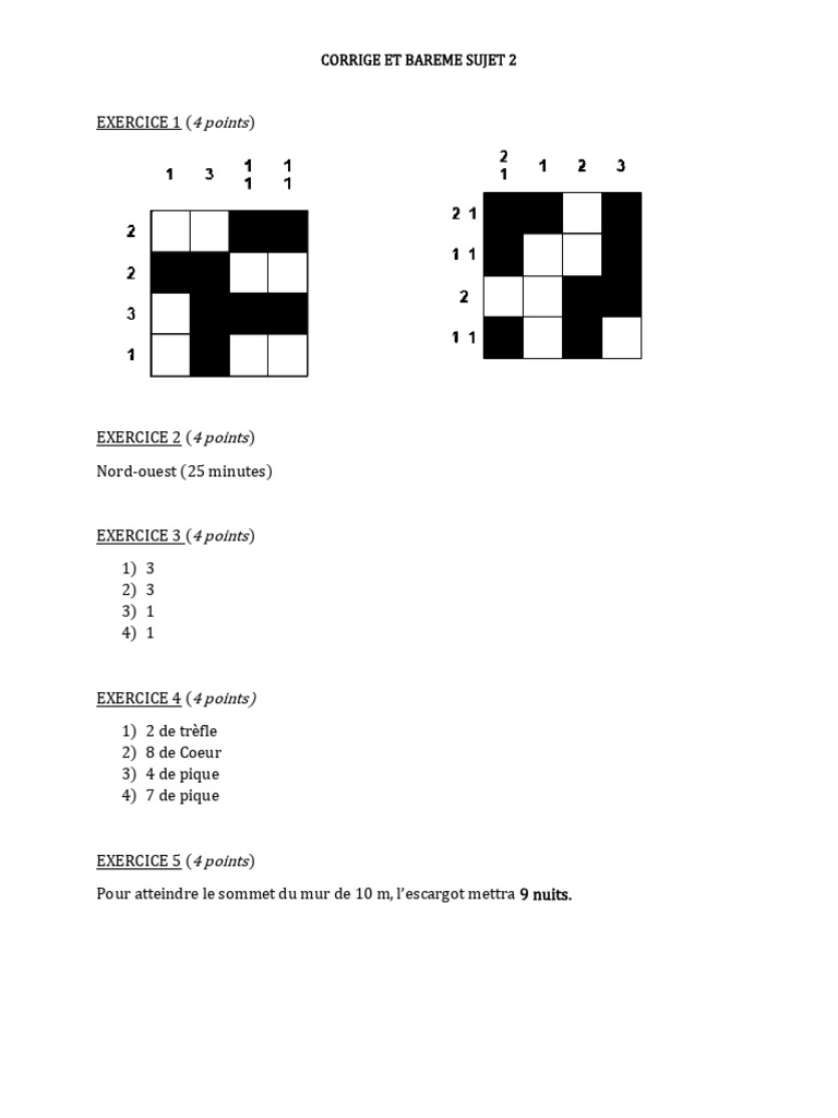 Corrige bareme sujet 2 pdf