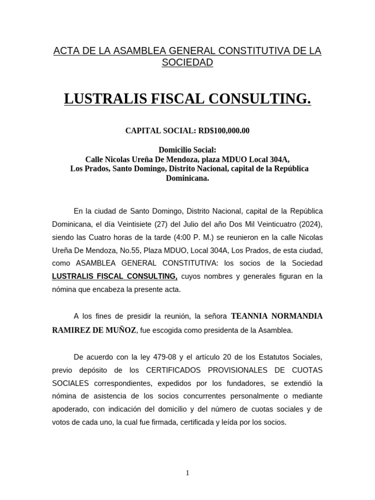 Asam. Gral. Constit. Lustralis | PDF