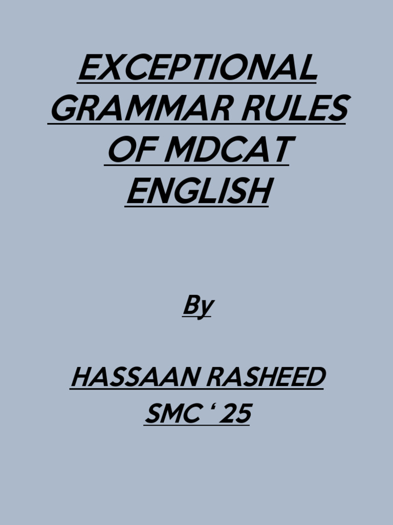 Exceptional Rules of Eng | PDF
