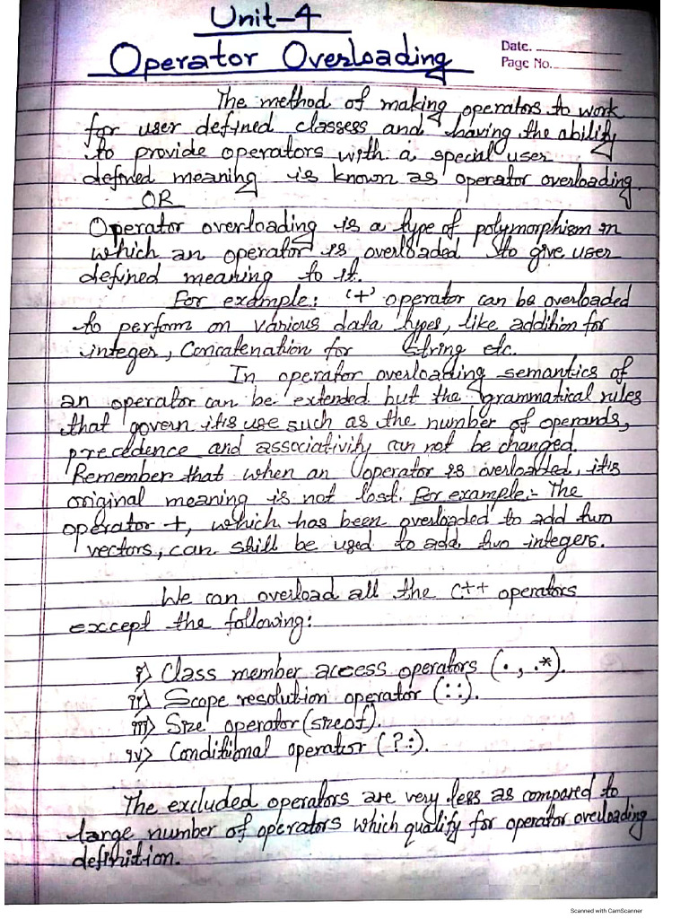 OOP Unit 4 | PDF
