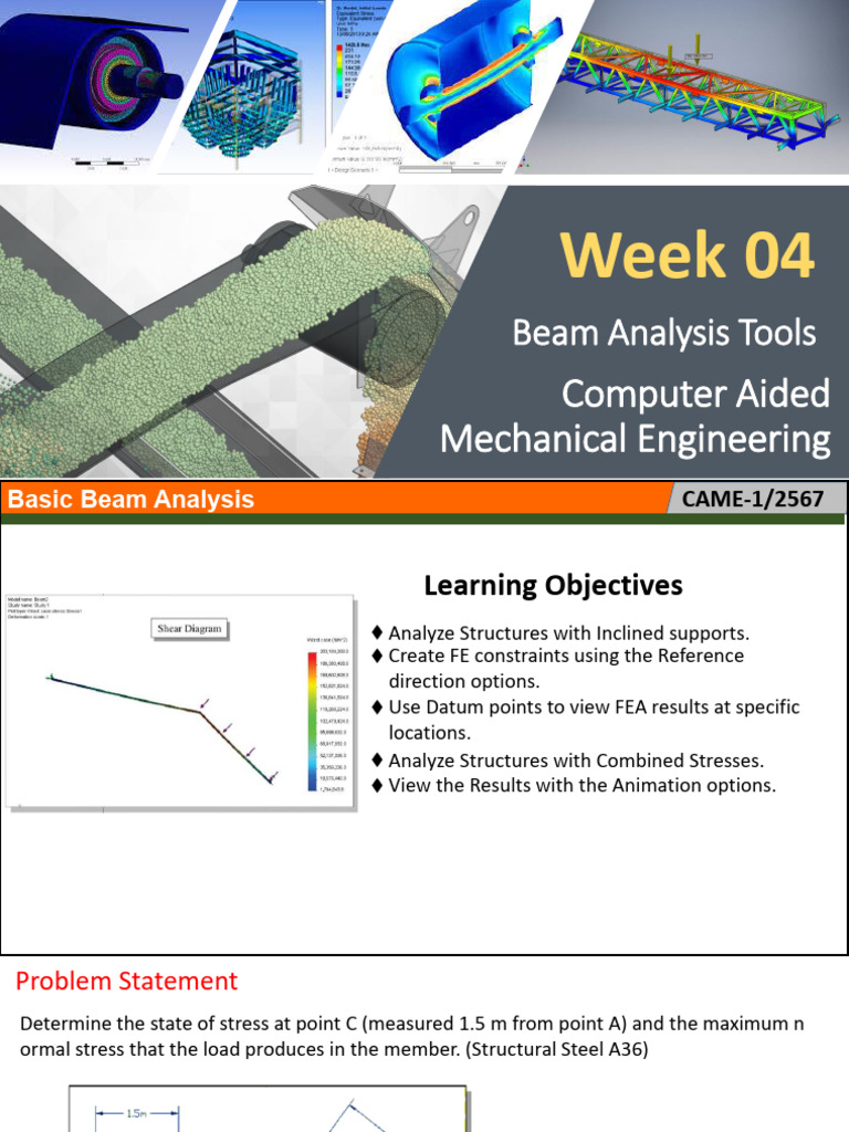 Week 04.2 - CAMED Chapter 08 Beam Analysis Tools | PDF