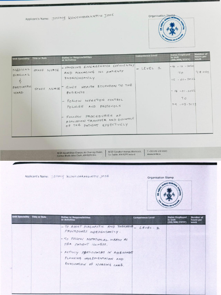 Employment Form | PDF