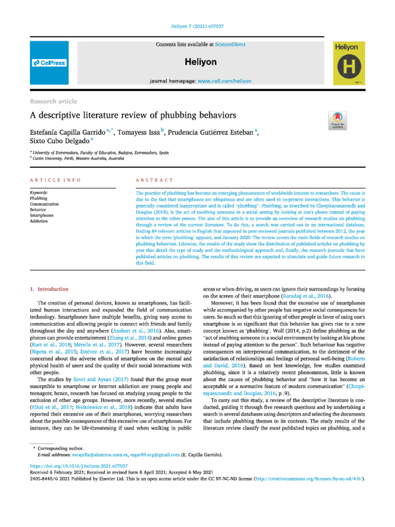 Stunning Phubbing And Its Impact On Teenagers' Ability To Self-Reflect image