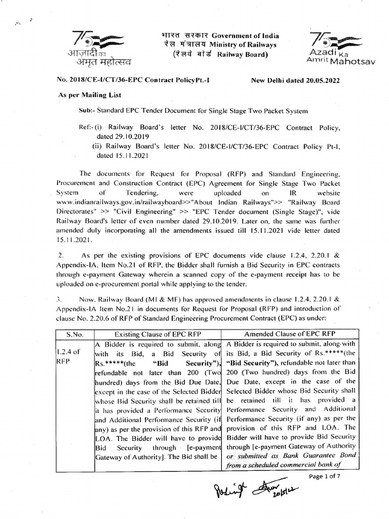 EPC Contract Policy 20-05-2022 | PDF