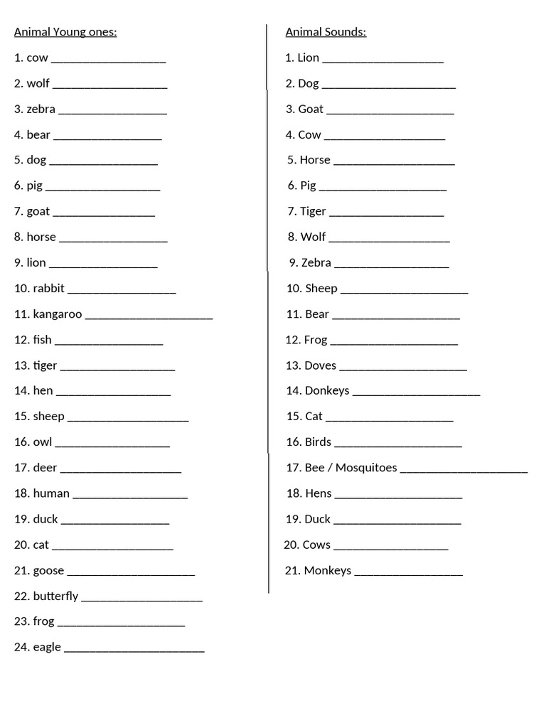 Gk all about animals pdf