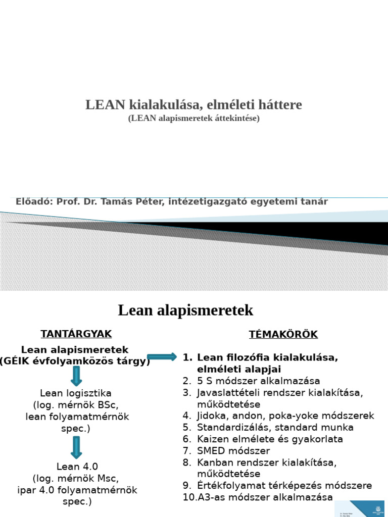 LEAN Alapismeret | PDF