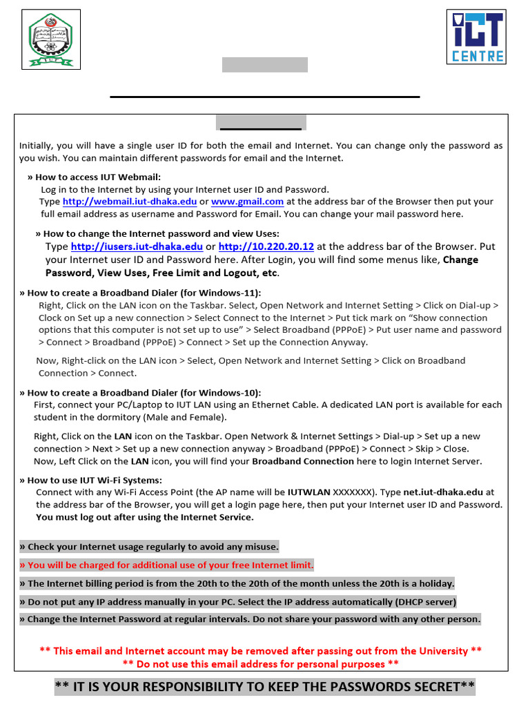Instructions | PDF