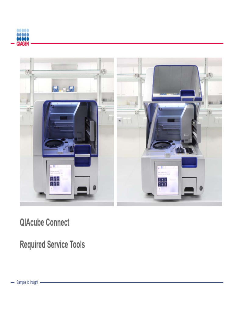 QIAcubeConnect Required Service Tools | PDF