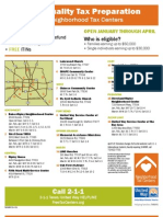 2012 Neighborhood Tax Center Locations & Hours