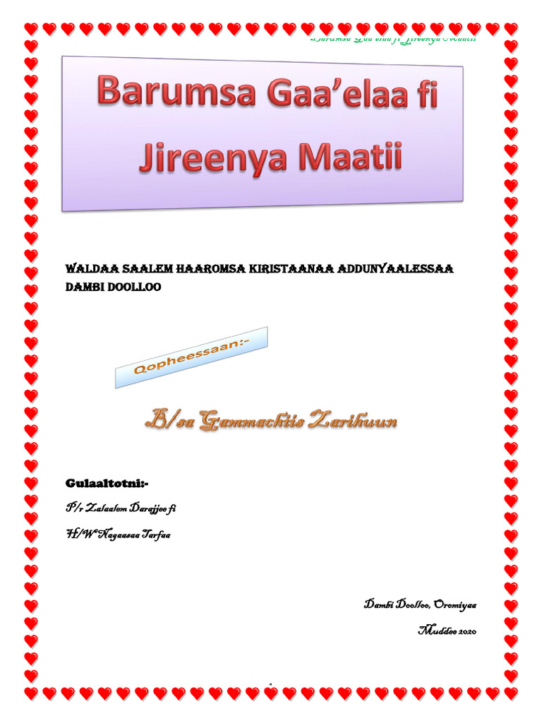 Barumsa Gaa'elaa | PDF