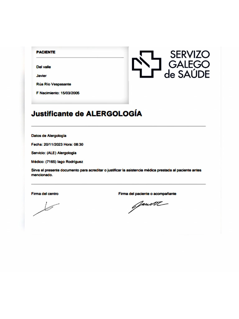 Justificante | PDF