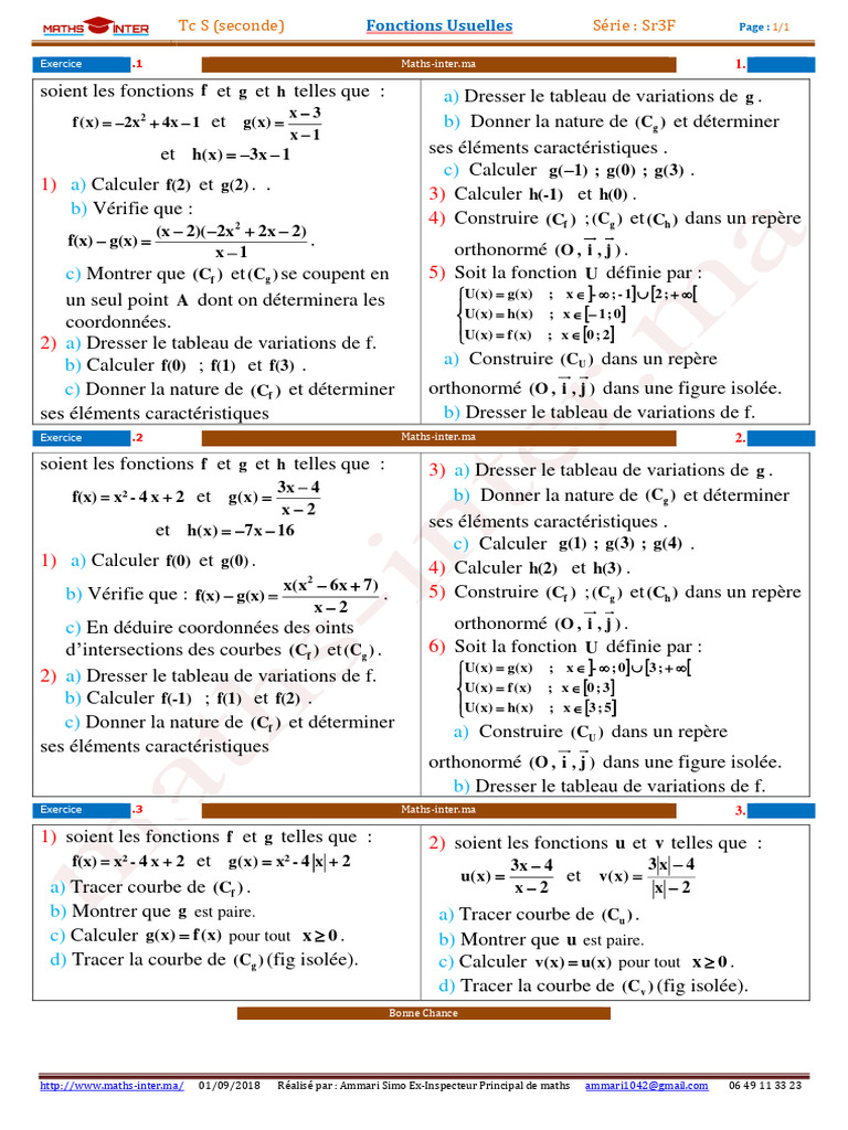TC 14 Fts-Usuelles Sr3Fr Ammari | PDF