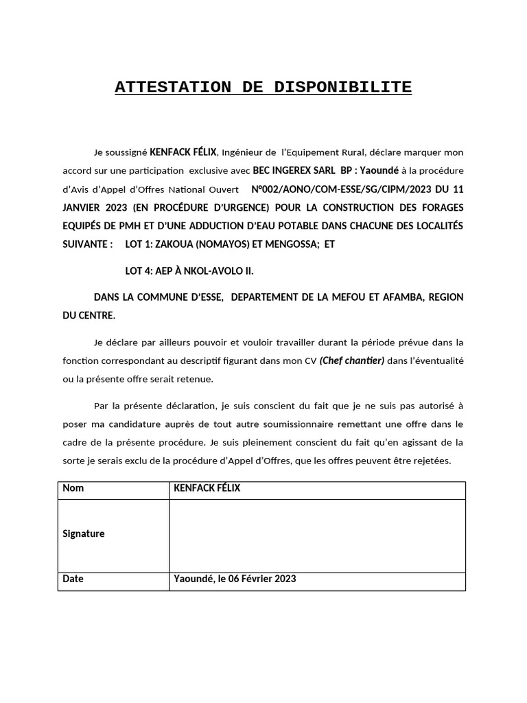 attestation-de-disponibilite-pdf