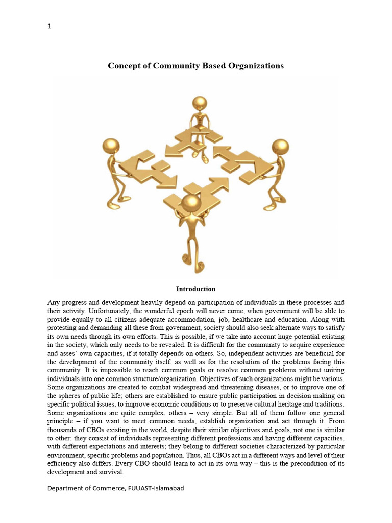 Community Based Organizations | PDF