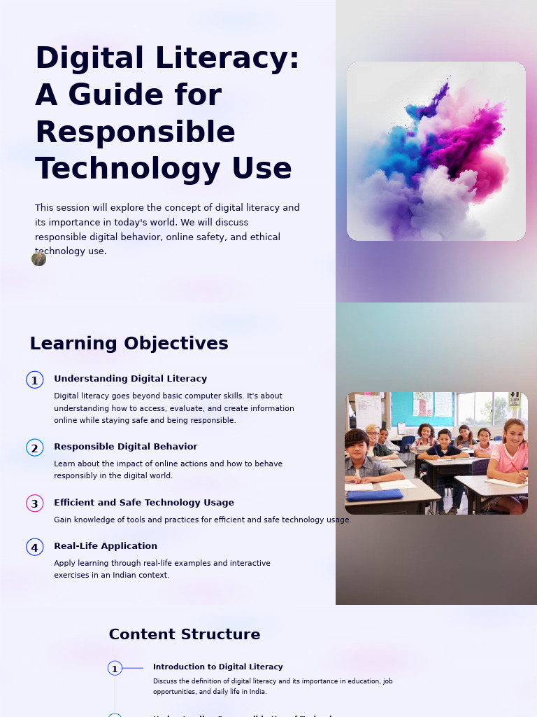 Digital Literacy A Guide For Responsible Use | PDF
