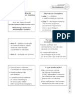 Aula 1 - Didática e Aval Da Aprendizagem em Química - Prof P.Christoff