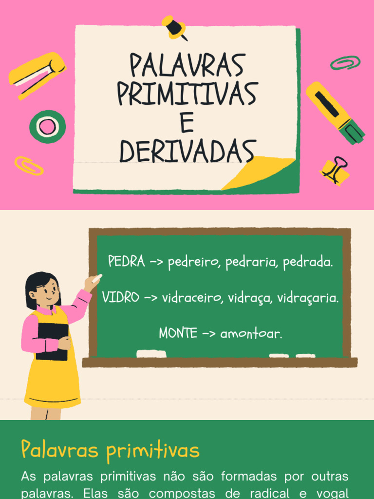 Palavras Primitivas e Derivadas | PDF