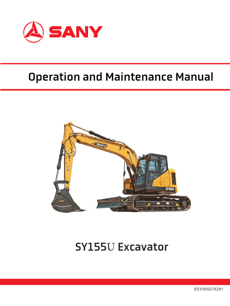 SY155U - Operations Manual | PDF