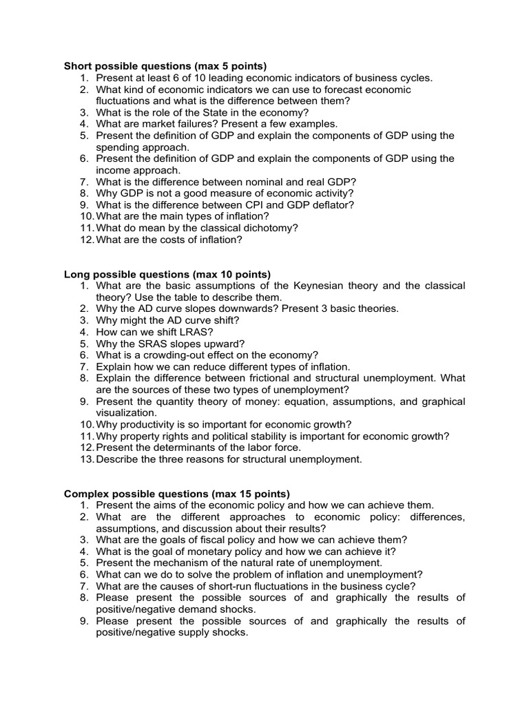 MACROECONOMICS EXAM QUESTIONS AND ANSWERS PDF 2021 visual data 4