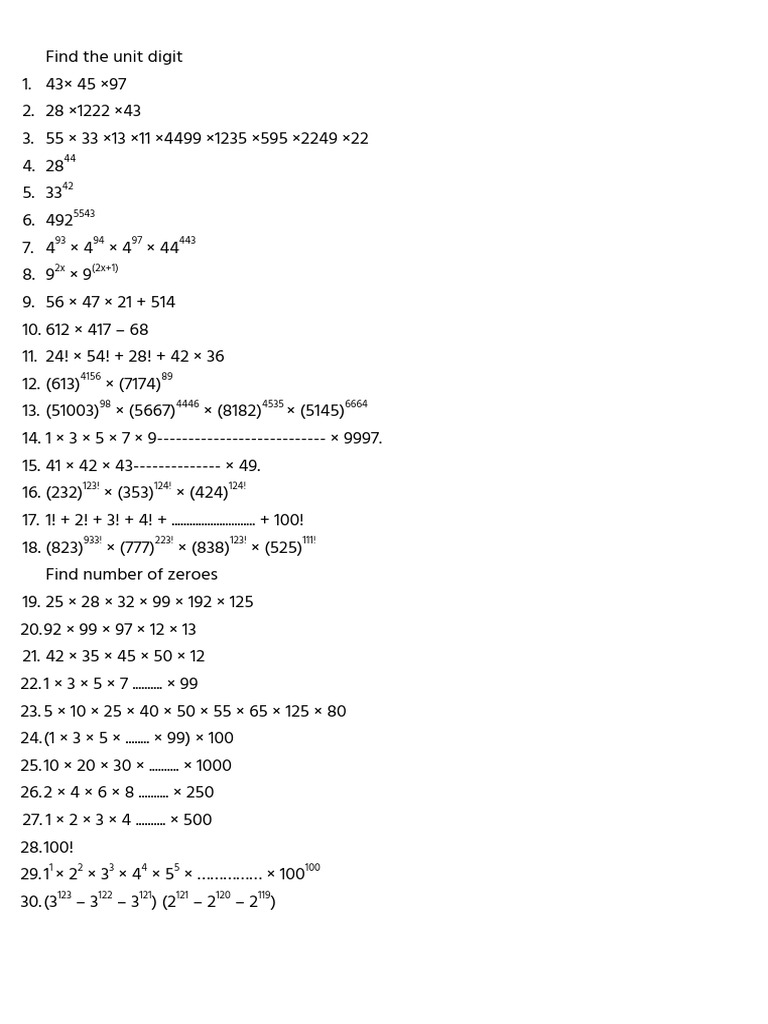 Number System IP | PDF