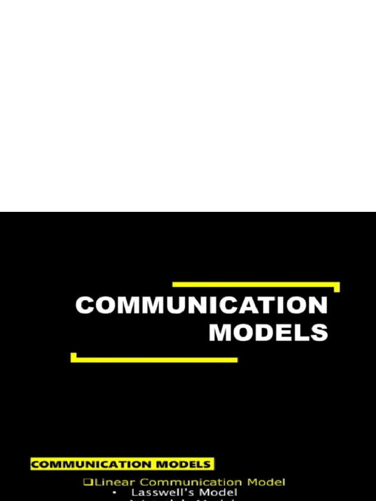 Models of Com. | PDF