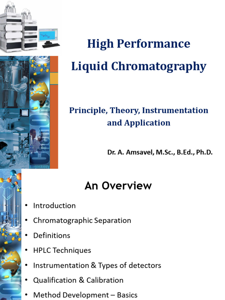 HPLC for Pharma and Research | PDF | High Performance Liquid ...